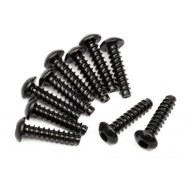 TP. BUTTON HEAD SCREW M3x12mm (HEX SOCKET/10pcs) 2.0mm Hex S HPI