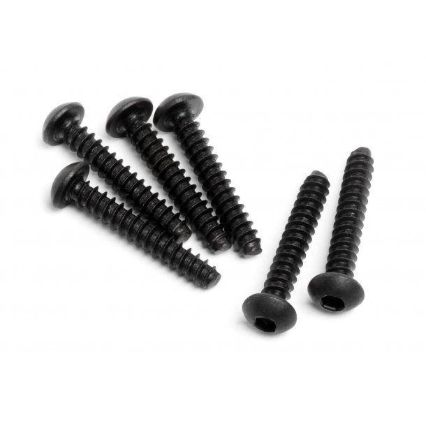 TP. BUTTON HEAD SCREW M3x18mm (6pcs) 2.0mm Hex Socket HPI