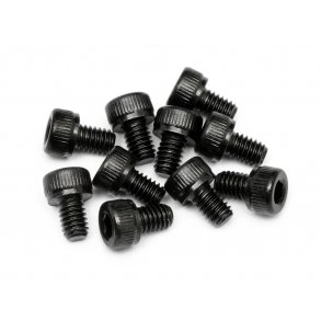 CAP HEAD SCREW M4X6MM (10PCS) 3.0MM HEX SOCKET HPI