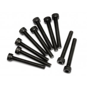 CAP HEAD SCREW M4X30MM (10PCS) 3/0MM HEX SOCKET HPI