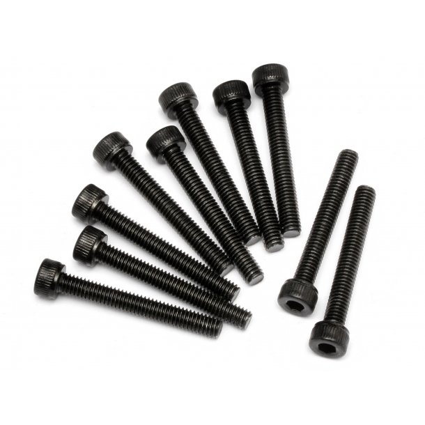 CAP HEAD SCREW M4X30MM (10PCS) 3/0MM HEX SOCKET HPI