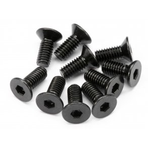 HPI 94529 FLAT HEAD SCREW M4X10MM (HEX SOCKET/10PCS) 2.5MM HEX SOCKET HPI