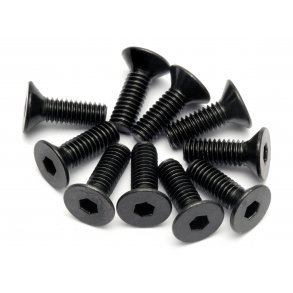 FLAT HEAD SCREW M4X12MM (HEX SOCKET/10PCS) HPI