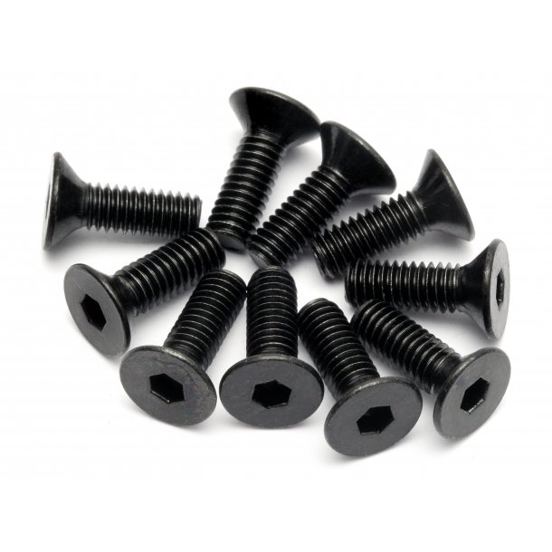 FLAT HEAD SCREW M4X12MM (HEX SOCKET/10PCS) HPI