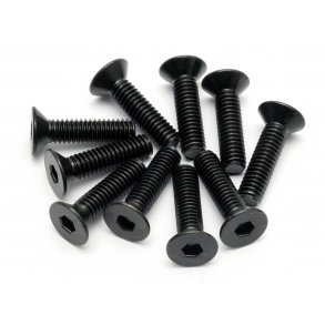 FLAT HEAD SCREW M4X15MM (HEX SOCKET/10PCS) HPI