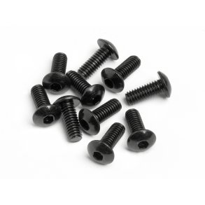 BUTTON HEAD SCREW M4x10mm (Hex Socket/10pcs) HPI