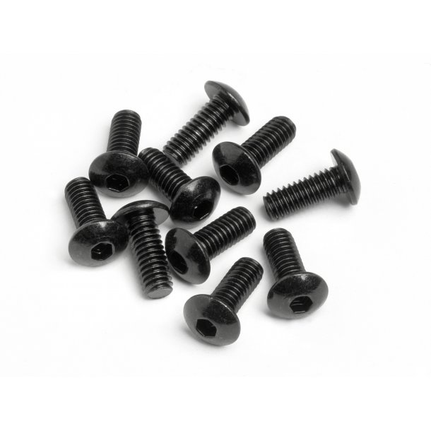 BUTTON HEAD SCREW M4x10mm (Hex Socket/10pcs) HPI