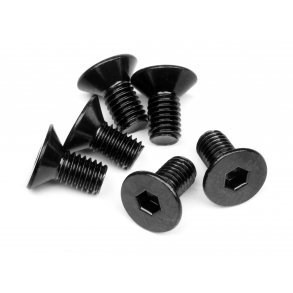 FLAT HEAD SCREW M5x10mm (HEX SOCKET/6pcs) 3.0mm Hex Socket HPI