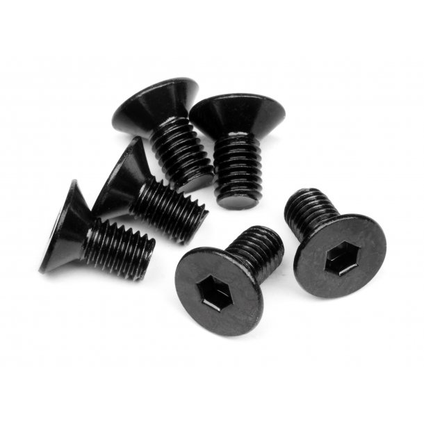 FLAT HEAD SCREW M5x10mm (HEX SOCKET/6pcs) 3.0mm Hex Socket HPI