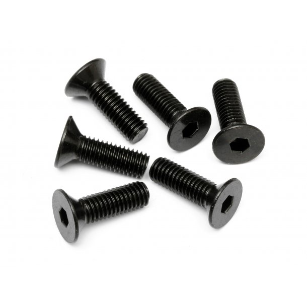 FLAT HEAD SCREW M5x16mm (HEX SOCKET/6pcs) 3.0mm Hex Socket HPI