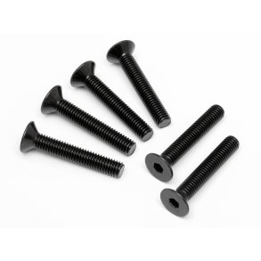 FLAT HEAD SCREW M5x30mm (HEX SOCKET/6pcs) 3.0mm Hex Socket HPI