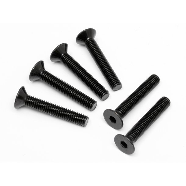 FLAT HEAD SCREW M5x30mm (HEX SOCKET/6pcs) 3.0mm Hex Socket HPI