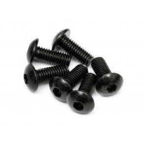 BUTTON HEAD SCREW M5x12mm (HEX SOCKET/6pcs) 3.0mm Hex Socket HPI