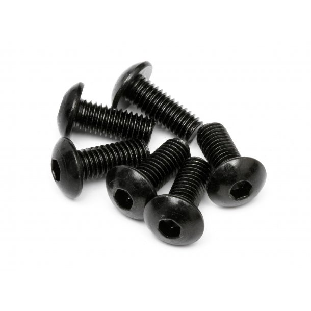 BUTTON HEAD SCREW M5x12mm (HEX SOCKET/6pcs) 3.0mm Hex Socket HPI