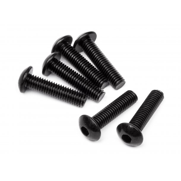 BUTTON HEAD SCREW M5x20mm (HEX SOCKET/6pcs) 3.0mm Hex Socket HPI