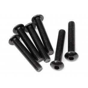 BUTTON HEAD SCREW M5x30mm (HEX SOCKET/6pcs) 3.0mm Hex Socket HPI