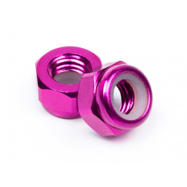 ALUMINUM LOCK NUT M5 (PURPLE/10pcs) Baja 5B/Use about 50pcs HPI