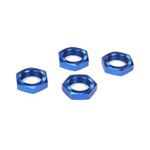 Wheel Nuts, Blue Anodized (4): 5TT LOSI
