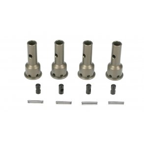F/R CV Driveshaft Axles, Alum (4): 8B, 8T 2.0 LOSI