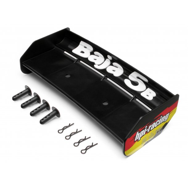 WING SET (BLACK/BAJA 5B) HPI