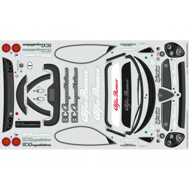 ALFA ROMEO 8C COMPETIZIONE BODY (200mm) HPI