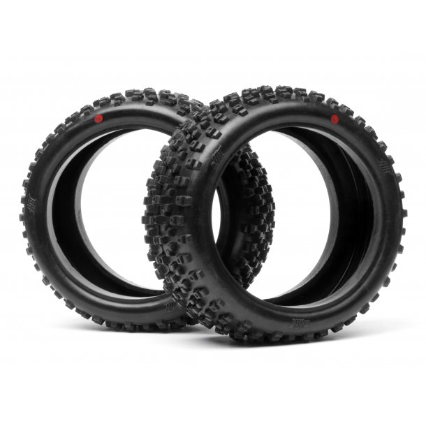 HB PROTO TIRE (Red/ 1/8 Buggy) HB 1/8 sc HPI