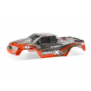 NITRO GT-2 PAINTED BODY (RED/GRAY/SILVER) HPI