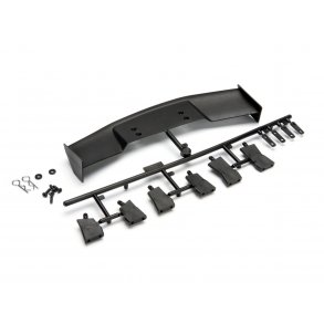 GT WING SET (TYPE D/10TH SCALE/BLACK) HPI