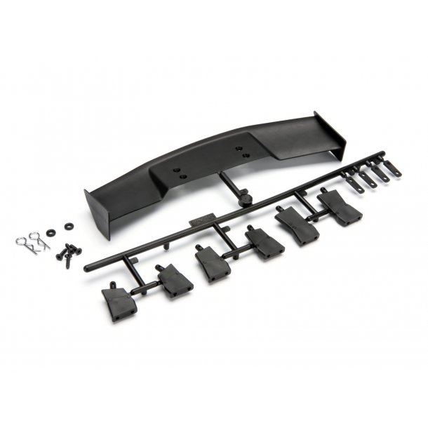 GT WING SET (TYPE D/10TH SCALE/BLACK) HPI