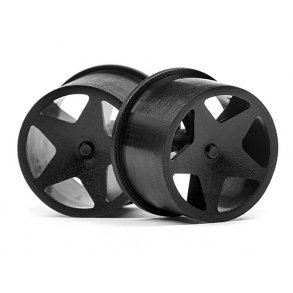 Q32 SUPER STAR WHEEL SET (BLACK/4PCS) HPI