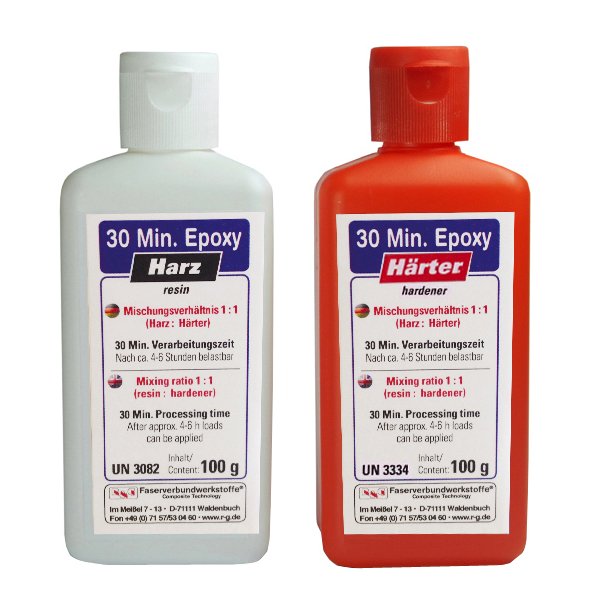 Epoxy 300 min 100g 1 Minute Epoxy, kits (MR 1:1)