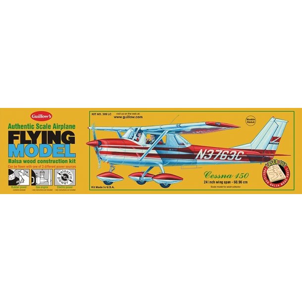 Cessna 150 Guillow Trbyggest