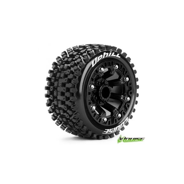 Dk med flg ST-UPHILL 2,2" sort soft Til Mini Revo 1/16