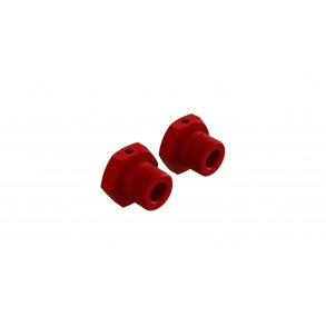 Aluminum Wheel, 17mm Hex, Red (2)