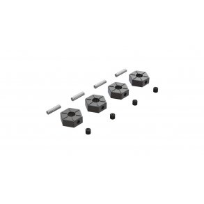 Wheel Hex Metal 12mm (4) (AR310816)