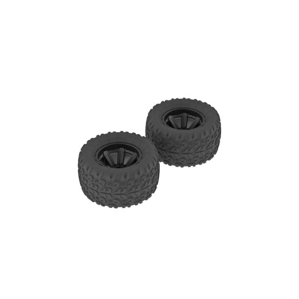 Copperhead MT Tire Wheel Glued Black (2)