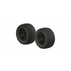 dBoots Fortress MT Tire Set Glued Black (2)