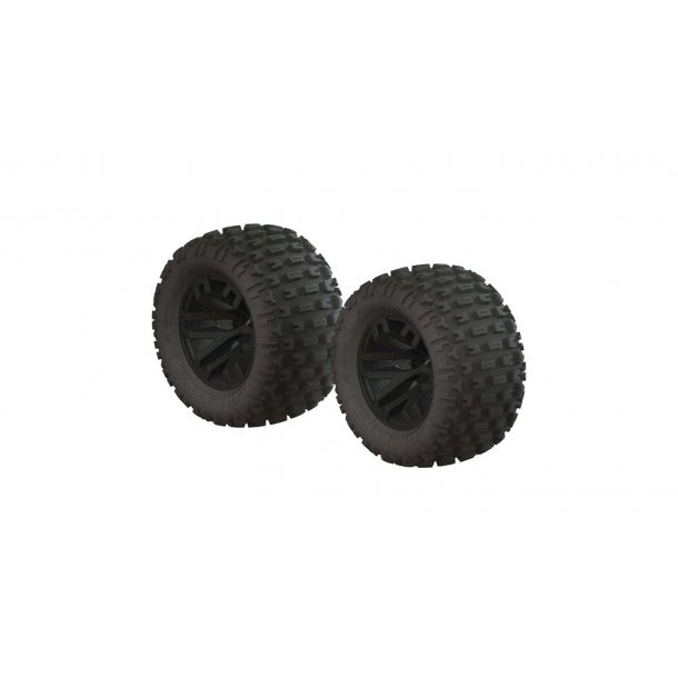 dBoots Fortress MT Tire Set Glued Black (2)