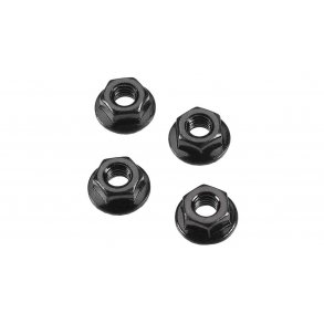 Serrated Flange Wheel Nut 4mm (4)