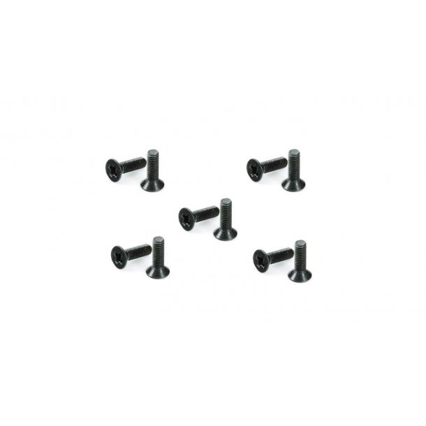 Flat Head Cross Machine Screw 3x10mm (10)