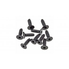 Hex Socket Tapping Flat Head M2.6x8mm Blk(10)