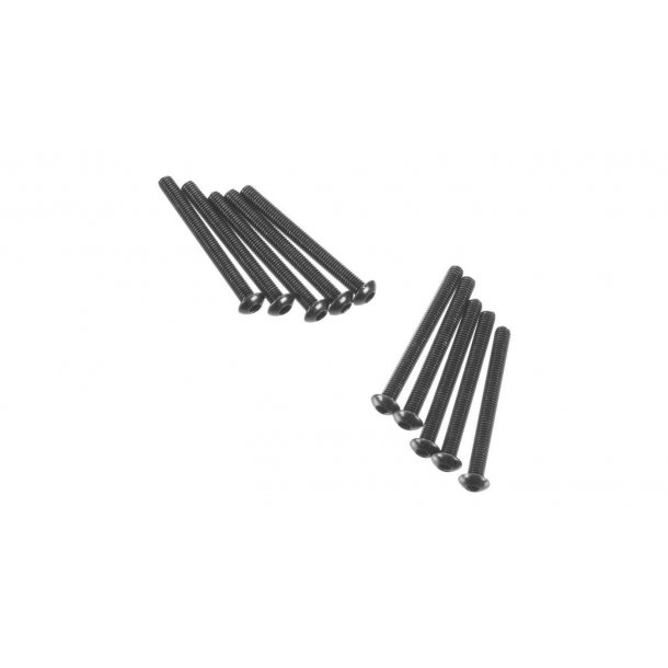 Hex Socket Button Head M3x30mm Black (10)