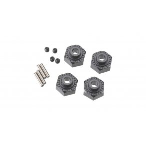Aluminum Hex Hub 12mm Black (4)