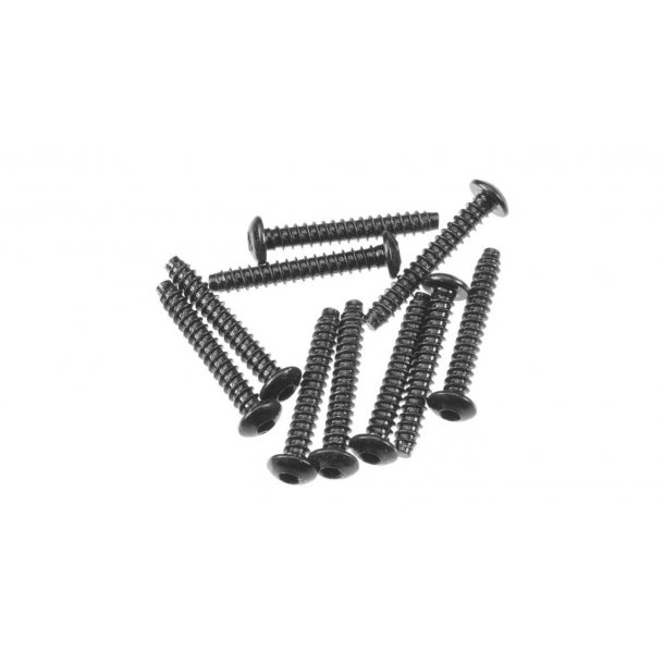 Hex Socket Tapping Button Head M3x20mm, Black (10)