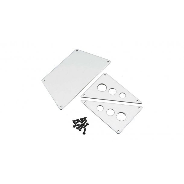 Front Skid Plates Alum Silver