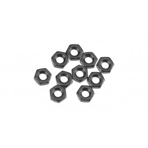 Thin Hex Nut M3 Black (10)