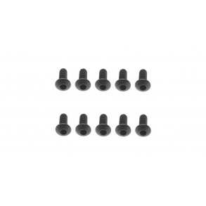M2.6x6mm Hex Socket Button Black (10)