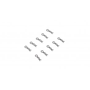 3mm Body Clip Black (10)