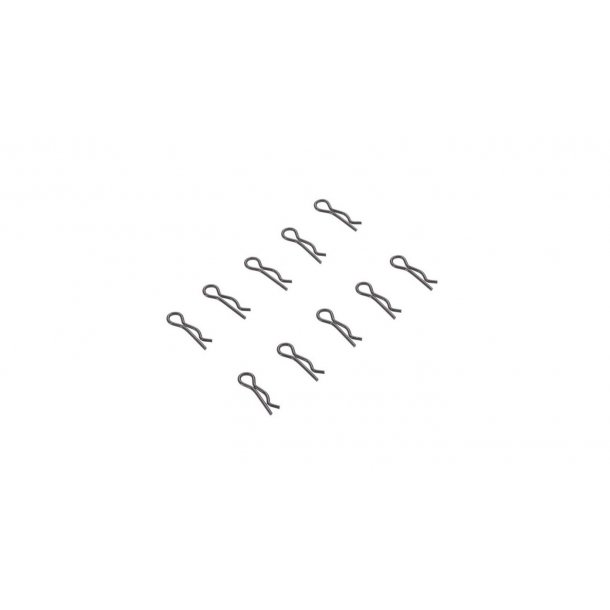 3mm Body Clip Black (10)