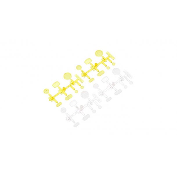 LED Lens Set Yellow Clear (4)